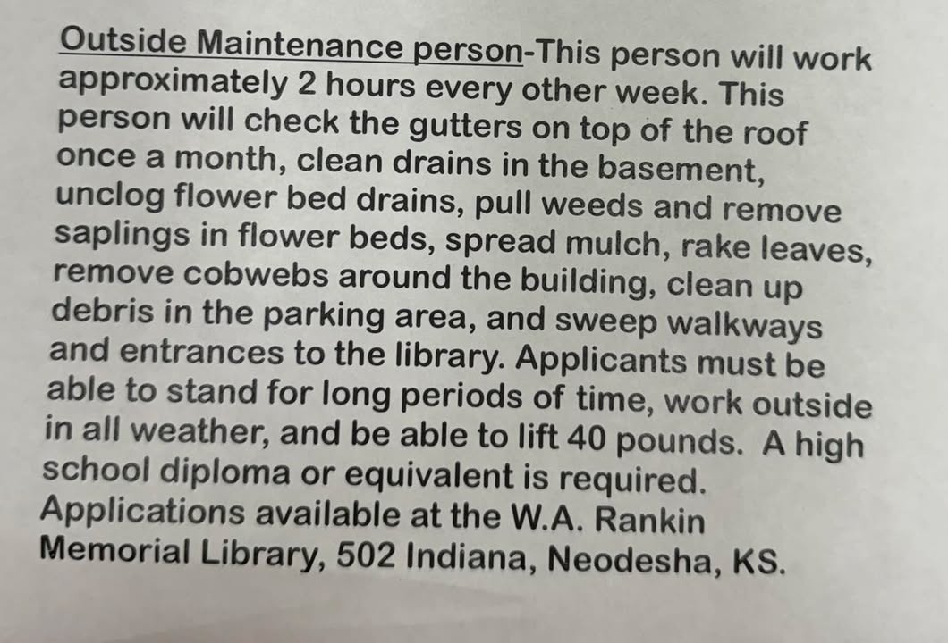 W.A. Rankin Memorial Library - Neodesha, KS