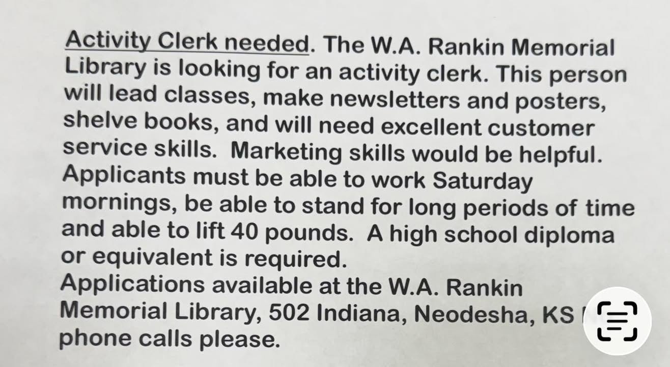 W.A. Rankin Memorial Library - Neodesha, KS