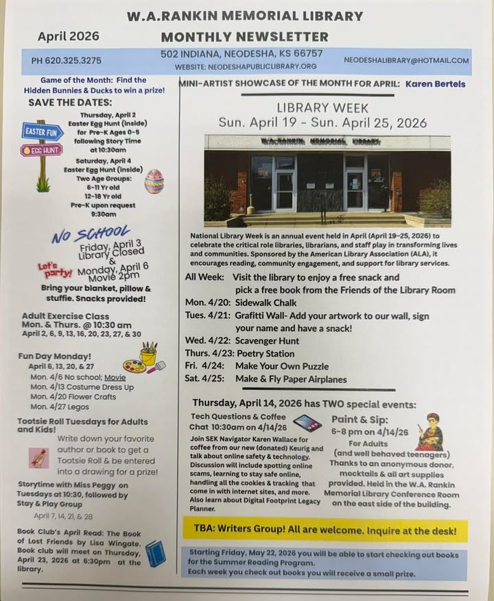 W.A. Rankin Memorial Library - Neodesha, KS 2024