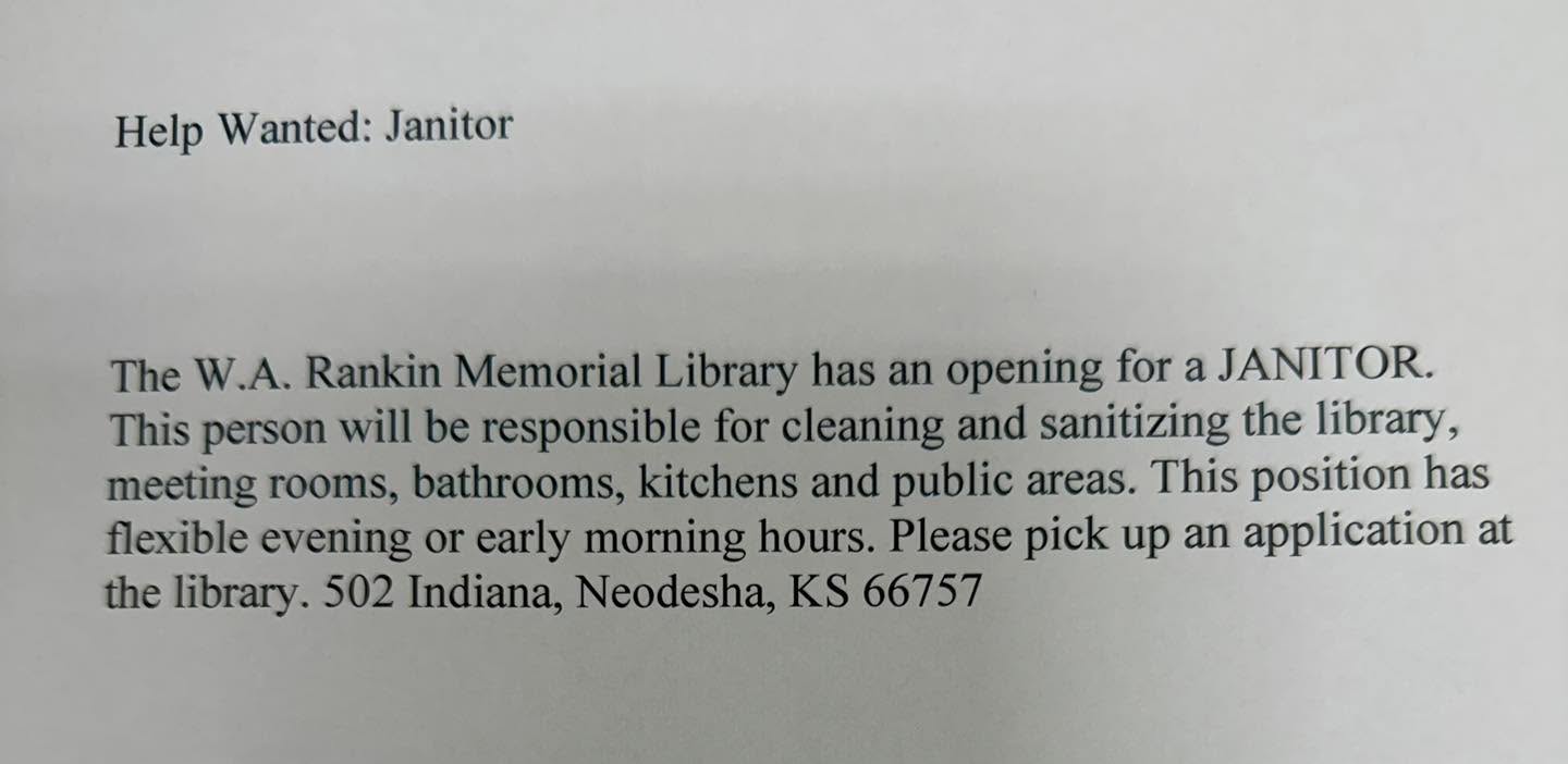 W.A. Rankin Memorial Library - Neodesha, KS 2024